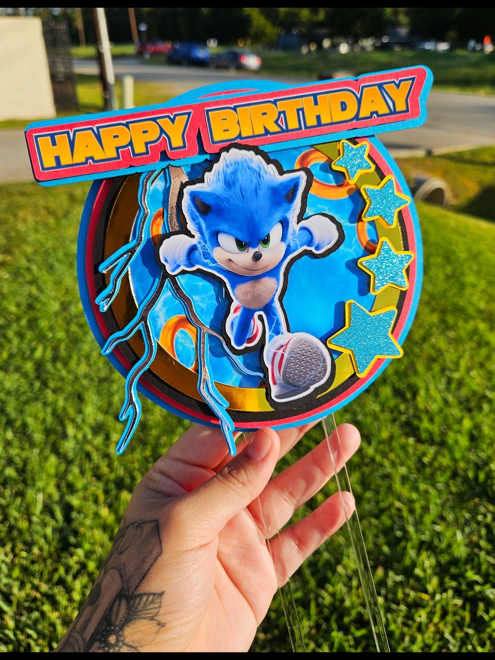 Sonic Cake Topper